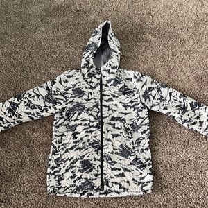 North Face jacket/coat black and white